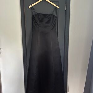 Black Dress with Purple Train